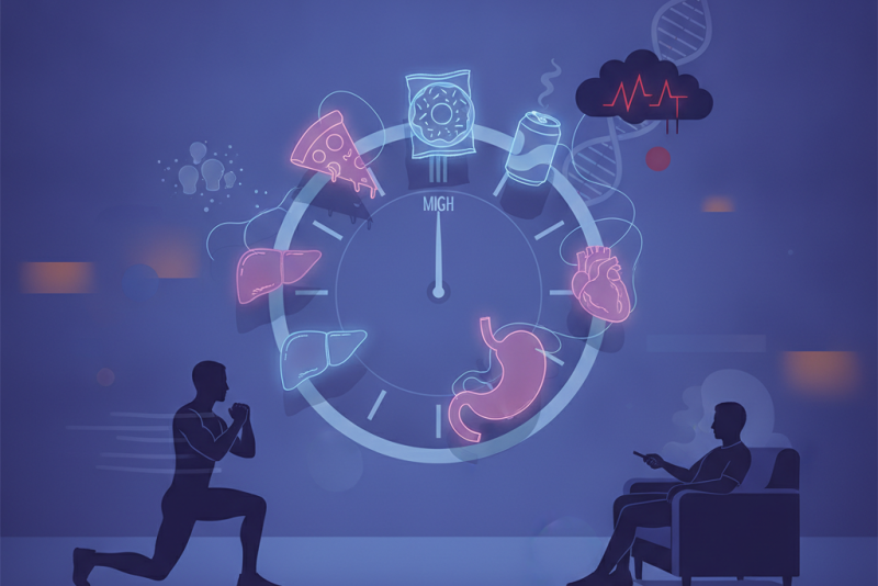 O consumo noturno de alimentos pode afetar o metabolismo e aumentar o risco de doenças