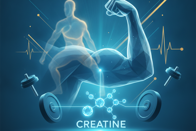 Pesquisa sugere que creatina melhora a força muscular em indivíduos sedentários