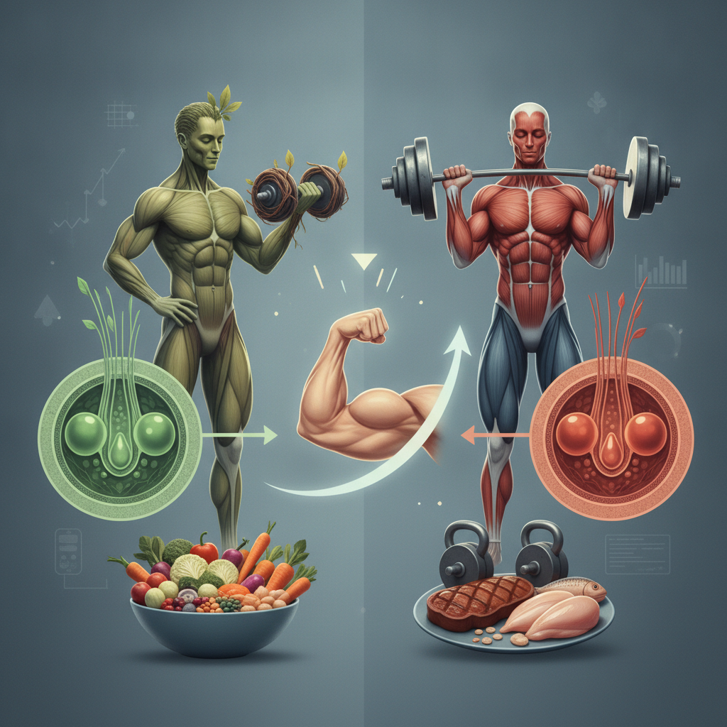 Hipertrofia muscular: Estudo compara ganho em dietas vegetariana e com consumo de carne