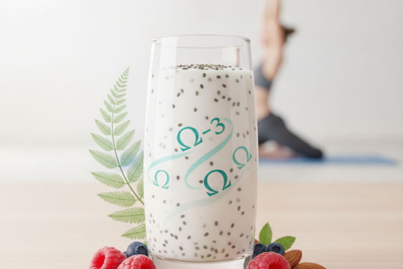 Leite de Chia: Opção Vegana Anti-inflamatória Rica em Ômega-3, Fibras e sem Lactose
