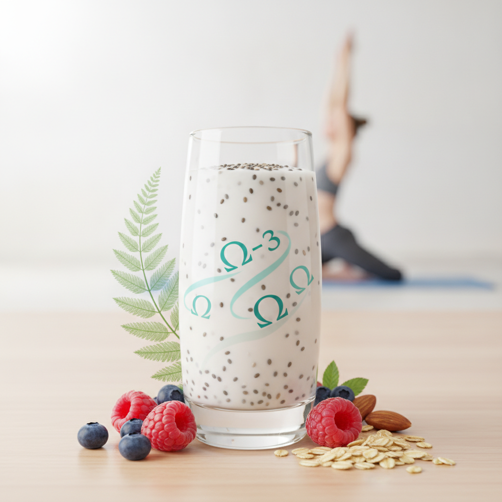 Leite de Chia: Opção Vegana Anti-inflamatória Rica em Ômega-3, Fibras e sem Lactose